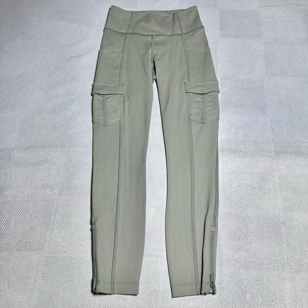 Lululemon Scenic Route 7/8 Tight Women's Size‎ 2 Cargo Ankle Zip Athleisure